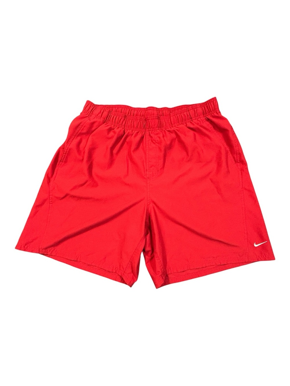 Nike Athletic Swim Shorts Men XXL Red Mesh Lined Board Shorts Trunk N67412 640